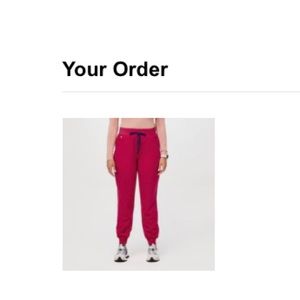 Figs ultra rose xxs high waisted zamora